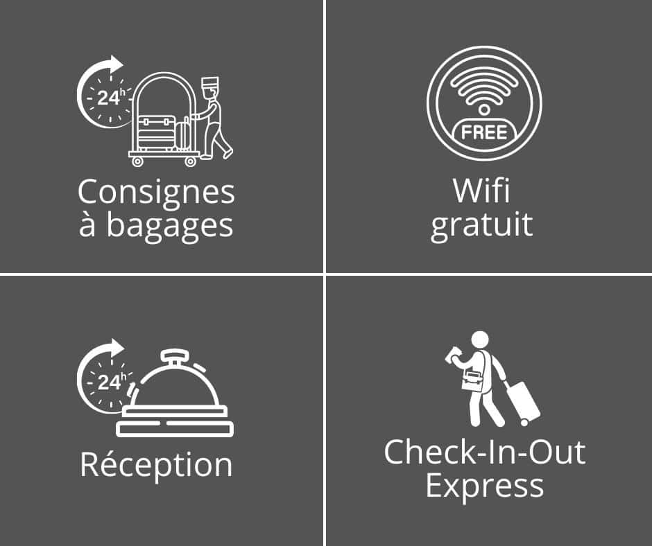 hotel paris services gratuit